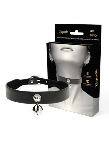 COQUETTE CHIC DESIRE - COLLAR CUERO VEGANO ACCESORIO WOMAN CASCABEL