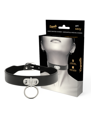 COQUETTE CHIC DESIRE - COLLAR CUERO VEGANO ACCESORIO WOMAN FETISH