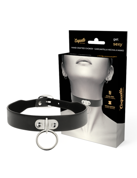 COQUETTE CHIC DESIRE - COLLAR CUERO VEGANO ACCESORIO WOMAN FETISH