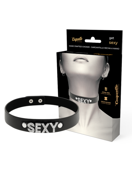 COQUETTE CHIC DESIRE - CHOKER CUERO VEGANO SEXY
