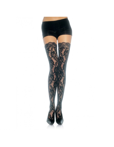 LEG AVENUE - MEDIAS DE ENCAJE FLORAL