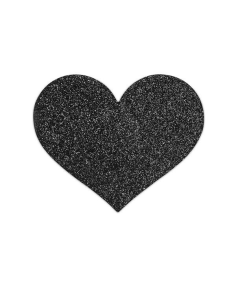 BIJOUX - INDISCRETS PEZONERAS FLASH CORAZÓN NEGRO