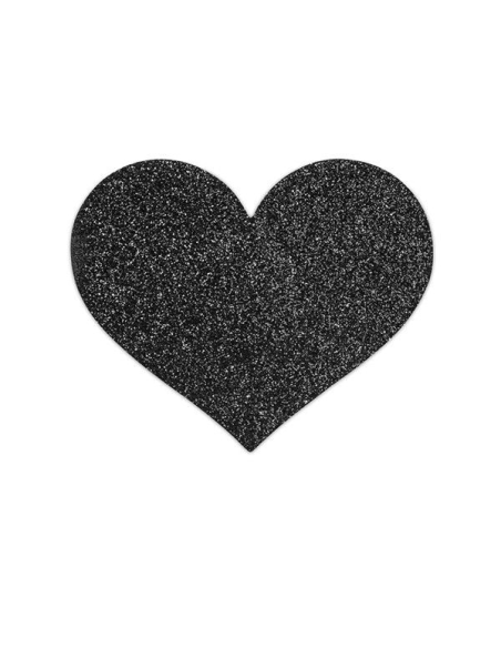 BIJOUX - INDISCRETS PEZONERAS FLASH CORAZÓN NEGRO