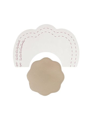 BYE-BRA - REALZADOR PECHOS CUBREPEZONES DE SEDA COPA D-F