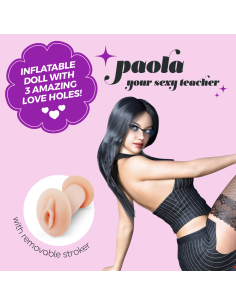 CRUSHIOUS PAOLA MAESTRA Muñeca Hinchable con Masturbador | SexPlace.MX