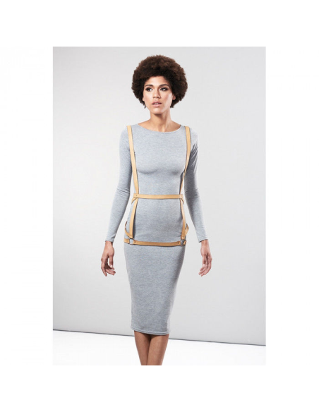 BIJOUX - INDISCRETS MAZE ARNÉS FORMA DE VESTIDO MARRON