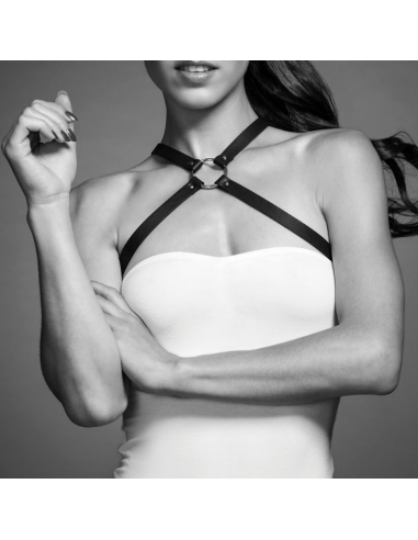 BIJOUX - INDISCRETS MAZE ARNÉS CRUZADO EN PECHO NEGRO