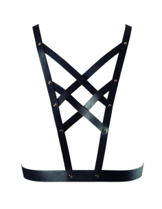 BIJOUX - INDISCRETS MAZE ARNES CRUZADO CON ESCOTE NEGRO