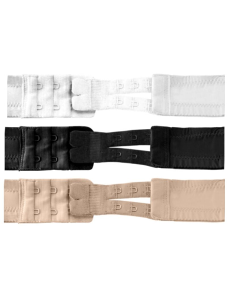 BYE-BRA - EXTENSORES DE CONTORNO FLEXIBLES 2 GANCHOS 3 UDS