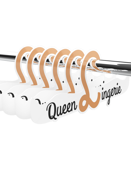 QUEEN LINGERIE - PERCHA PARA LENCERIA 27.5 CM 1 UNIDAD