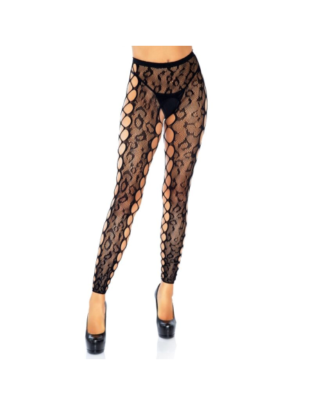 LEG AVENUE - FOOTLESS CROTHLESS TIGHTS ONE SIZE