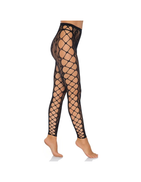LEG AVENUE - FOOTLESS CROTHLESS TIGHTS ONE SIZE