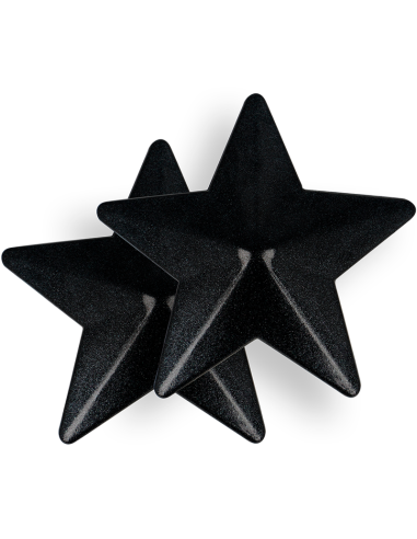 COQUETTE CHIC DESIRE - CUBRE PEZONES METAL ESTRELLAS NEGRAS