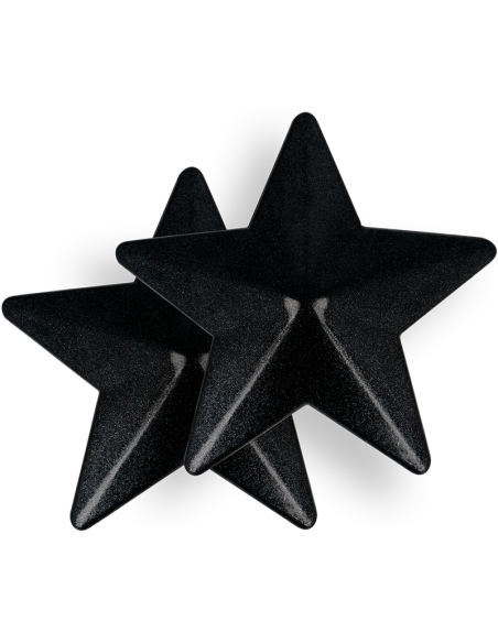 COQUETTE CHIC DESIRE - CUBRE PEZONES METAL ESTRELLAS NEGRAS