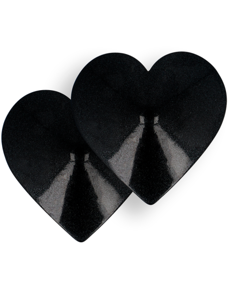 COQUETTE CHIC DESIRE - CUBRE PEZONES METAL CORAZONES NEGROS