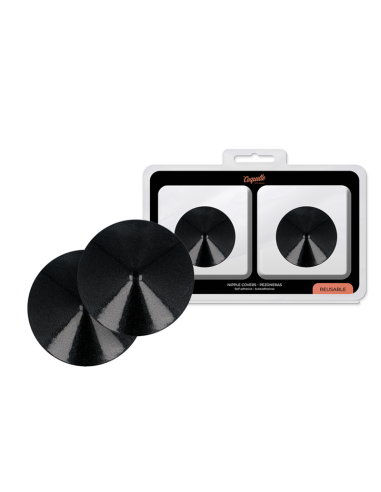 COQUETTE CHIC DESIRE - CUBRE PEZONES METAL CIRCULOS NEGROS