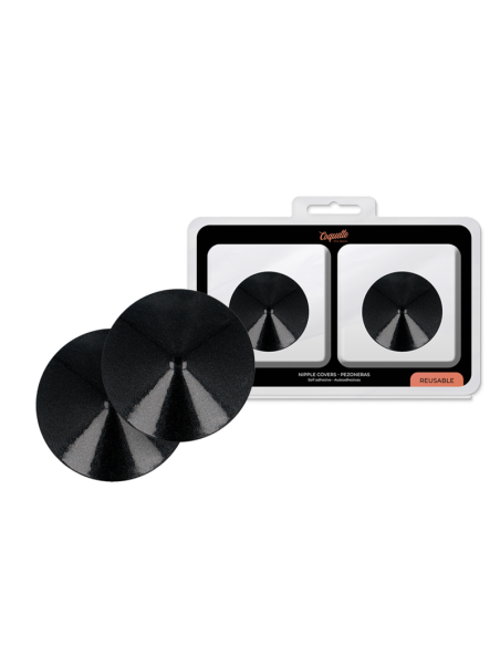 COQUETTE CHIC DESIRE - CUBRE PEZONES METAL CIRCULOS NEGROS