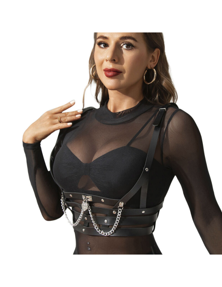 SUBBLIME - ARNÉS FORMA CORSET DETALLE CADENAS TALLA ÚNICA
