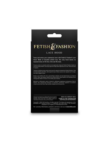 NS NOVELTIES - FETISH and FASHION PASAMONTAÑAS DE ENCAJE NEGRO