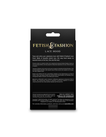 NS NOVELTIES - FETISH and FASHION PASAMONTAÑAS DE ENCAJE NEGRO