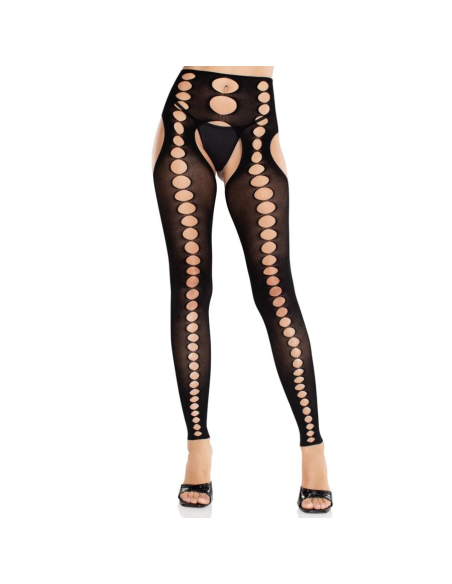 LEG AVENUE - MEDIAS OPACAS SIN TIRANTES Y COSTURAS NEGRO