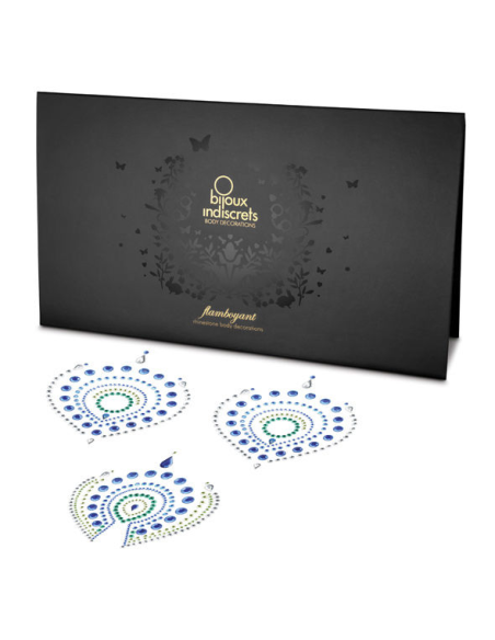 BIJOUX - INDISCRETS FLAMBOYANT AZUL and VERDE