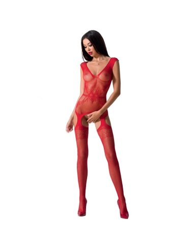 PASSION - WOMAN BS062 BODYSTOCKING ROJO TALLA ÚNICA