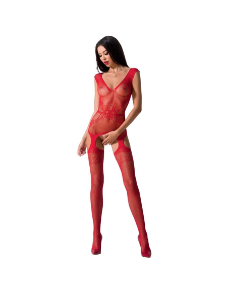 PASSION - WOMAN BS062 BODYSTOCKING ROJO TALLA ÚNICA