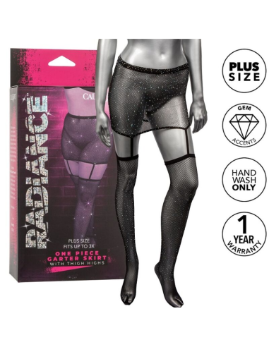 CALEXOTICS - RADIANCE FALDA DE LIGA HASTA EL MUSLO TALLA GRANDE