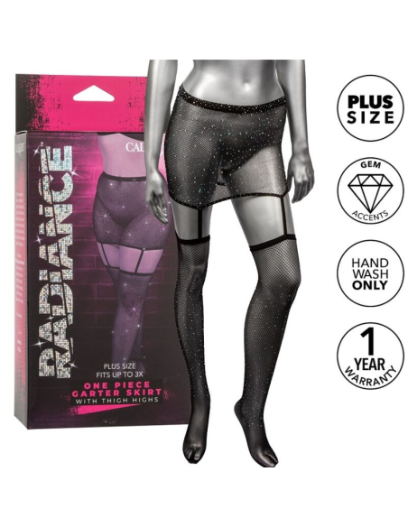 CALEXOTICS - RADIANCE FALDA DE LIGA HASTA EL MUSLO TALLA GRANDE