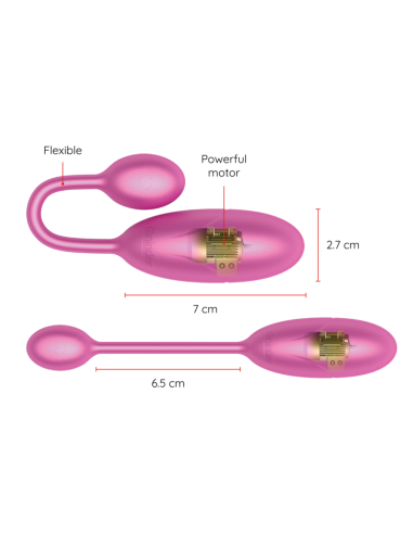 ONINDER - DENVER HUEVO VIBRADOR ROSA 7 X 2.7 CM - APP GRATUITA