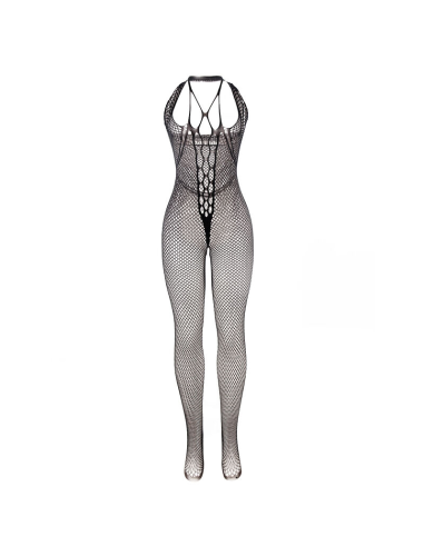 SUBBLIME - 951788 BODYSTOCKING LARGO DE REJILLA TIRANTES EN PECHO Y ESPALDA NEGRO TALLA ÚNICA