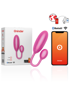 ONINDER - DENVER HUEVO VIBRADOR ROSA 7 X 2.7 CM - APP GRATUITA