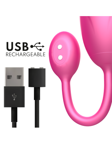 ONINDER - DENVER HUEVO VIBRADOR ROSA 7 X 2.7 CM - APP GRATUITA