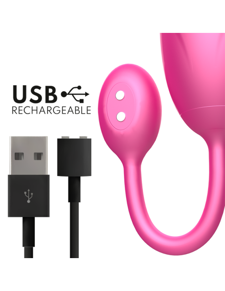 ONINDER - DENVER HUEVO VIBRADOR ROSA 7 X 2.7 CM - APP GRATUITA