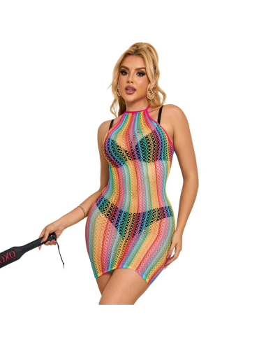 SUBBLIME - 952341 VESTIDO DE REJILLA ARCOIRIS TALLA ÚNICA
