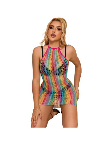 SUBBLIME - 952341 VESTIDO DE REJILLA ARCOIRIS TALLA ÚNICA