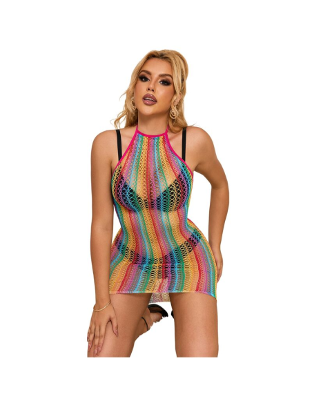 SUBBLIME - 952341 VESTIDO DE REJILLA ARCOIRIS TALLA ÚNICA