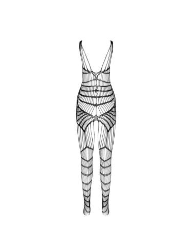 PASSION - BS 102 BODYSTOCKING BLANCO TALLA ÚNICA