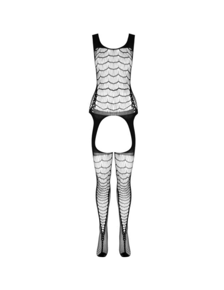 PASSION - BS 104 BODYSTOCKING NEGRO TALLA ÚNICA