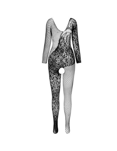 PASSION - BS 107 BODYSTOCKING NEGRO TALLA ÚNICA