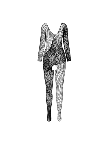PASSION - BS 107 BODYSTOCKING BLANCO TALLA ÚNICA