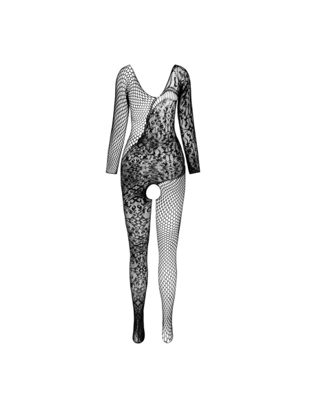 PASSION - BS 107 BODYSTOCKING BLANCO TALLA ÚNICA
