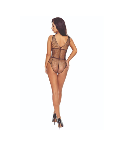 PASSION - BS114 BODYSTOCKING REJILLA NEGRO