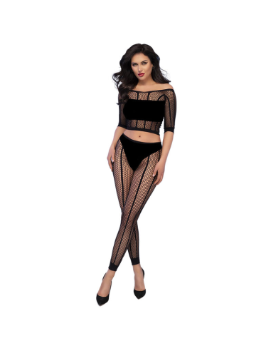 CHILIROSE - CR 4647 TOP and LEGGINS NEGRO S-M