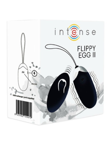 Intense Flippy Ii Huevo Recargable Remoto Negro
