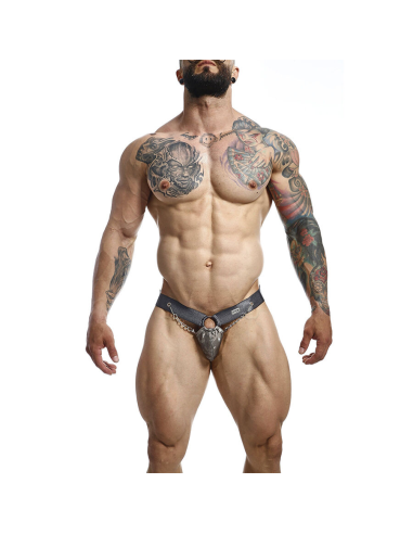 MOB - DNGEON JOCKSTRAP A PRESIÓN GRIS TALLA ÚNICA