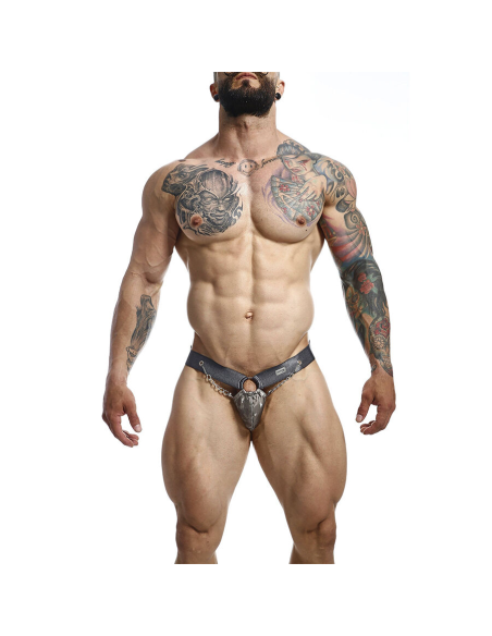 MOB - DNGEON JOCKSTRAP A PRESIÓN GRIS TALLA ÚNICA