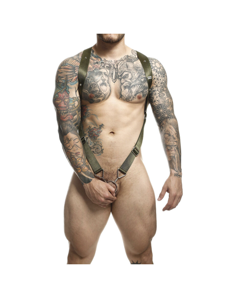 MOB - DNGEON ARNÉS DE ESPALDA CRUZADA VERDE TALLA ÚNICA