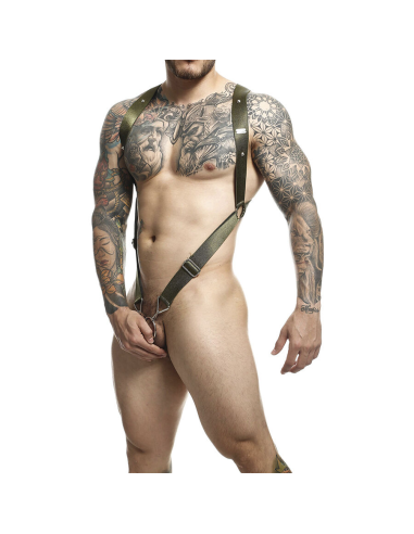 MOB - DNGEON ARNÉS DE ESPALDA CRUZADA VERDE TALLA ÚNICA